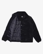 Куртка коуч Hook Вельвет утеплитель 150 Черная