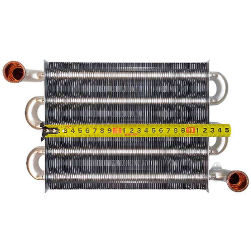 Теплообменник основной медный 225 мм медный Аристон (Ariston) Clas, BS, Egis Plus, Genus, Matis 65106297.