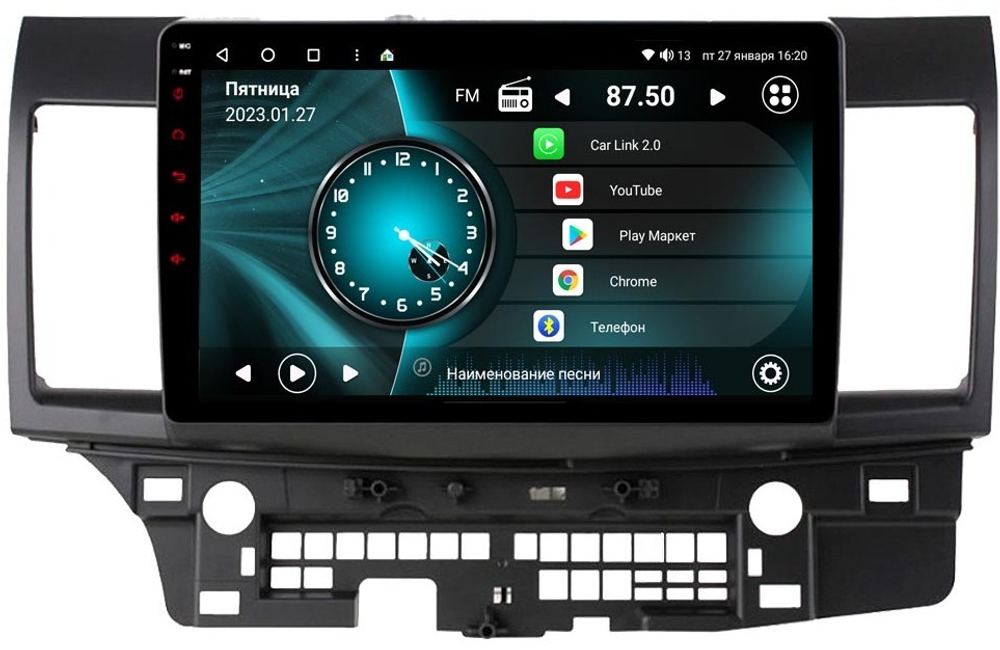 Магнитола для Mitsubishi Lancer X 2007-2016 - Vaycar VA47-0037 с экраном 10" на Android 13, 8-ядер, 2Гб-32Гб, 4G SIM-слот