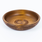 Деревянная тарелка-блюдо из сибирского кедра, 22 см. Art of Siberia. T19