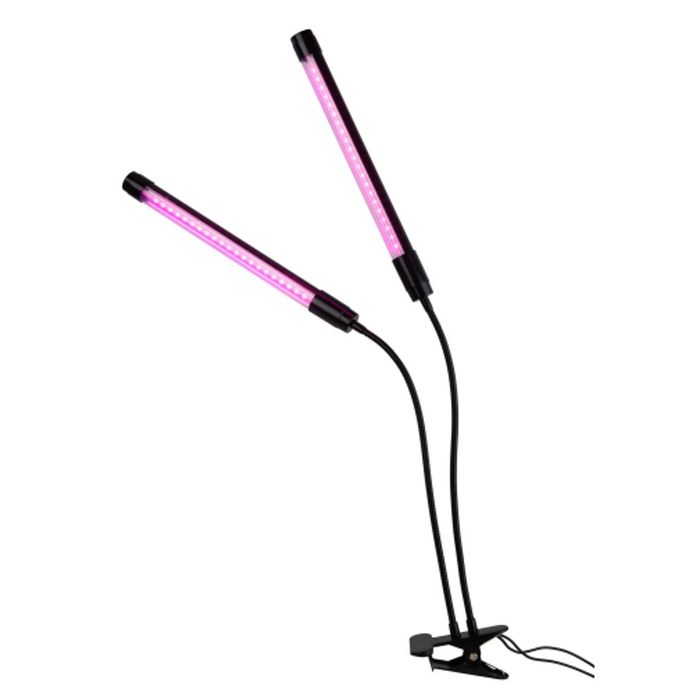 Светильник для растений на прищепке ЭРА FITO-20W-АLED-N красно-синего спектра 12 Вт черный