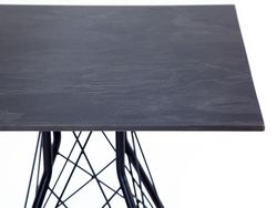 "Конте" интерьерный стол из HPL 63x63см, цвет "серый гранит"