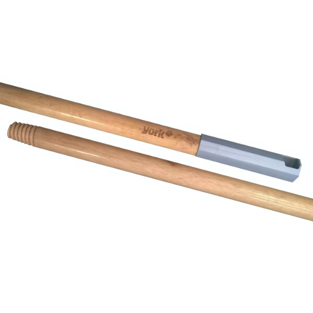 Рукоятка деревянная D=22мм L=120 см с евро-резьбой из эвкалипта лакированная YORK