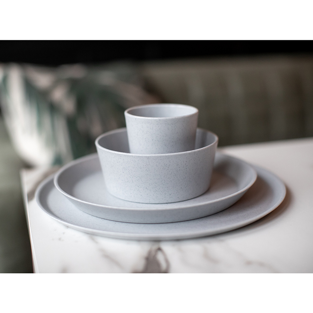 Тарелка connect, organic, D25,5 см, серая