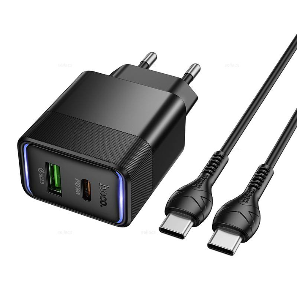 Зарядное устройство на Type-C Hoco PD30W+QC3.0 CS112A (black)