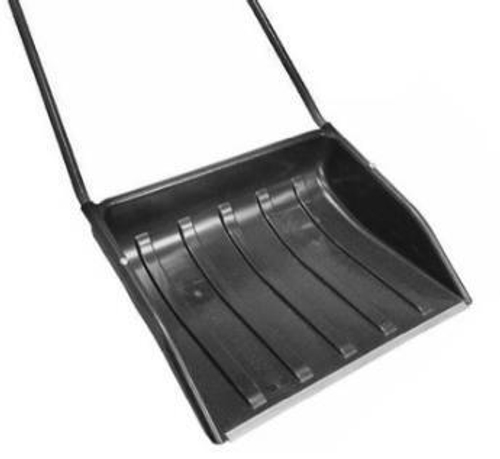 Лопата снеговая Движок пласт.  МОРОЗКО  Чёрный  Большой   690*540   Литьевой   в сборе  d20мм