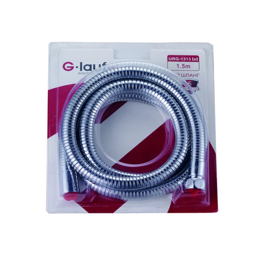 Шланг душевой 150 см имп/кон Glauf URG-1313 блистер