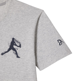 Мужская теннисная футболка Lacoste Tennis x Novak Djokovic Pack - серый