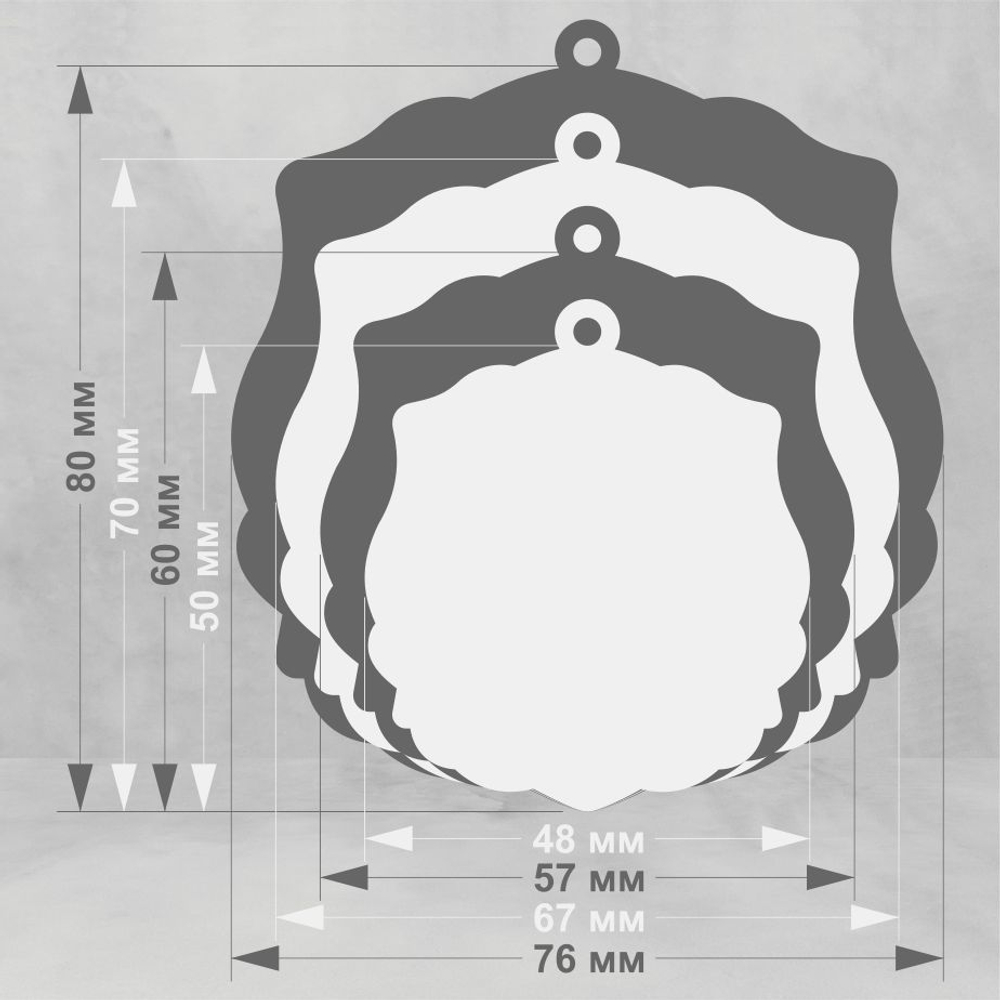 Акриловая медаль игра Го 1775-050