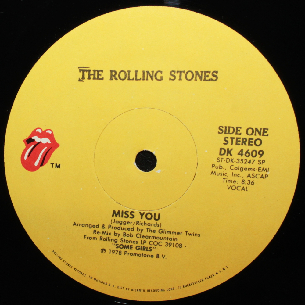 The Rolling Stones / Miss You (Special Disco Version)(12" Vinyl Single)