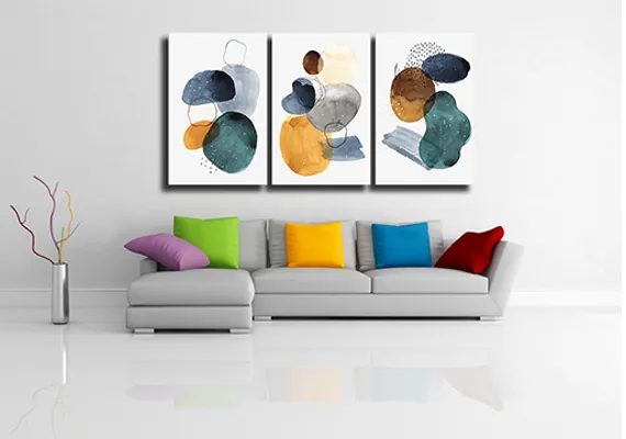 Модульная картина "Абстрактная акварель"
