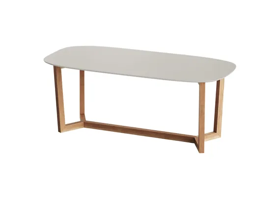 Стол обеденный Cross 2 200*95 см (дымка, бук)