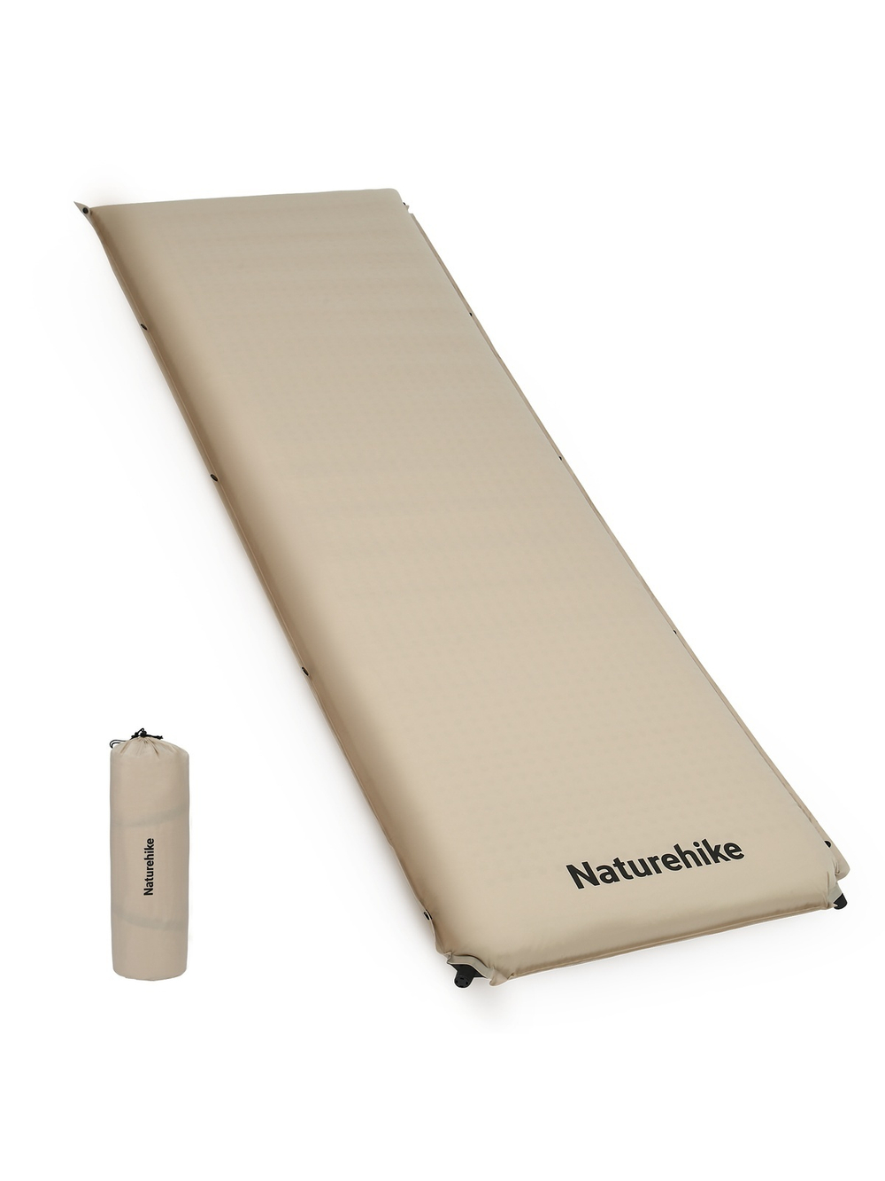 Коврик самонадувающийся Naturehike D04 200х63х10 см, бежевый
