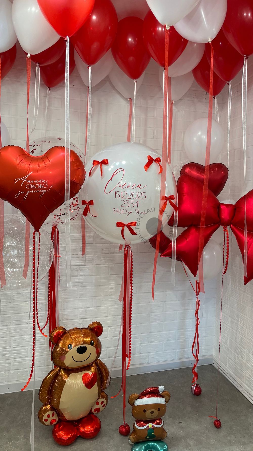 Воздушные шары на выписку для девочки №8847  Изображение2