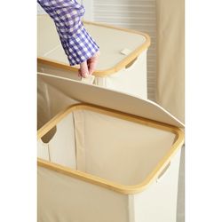 Корзина для белья Neat Tall, 41х35х74 см, молочная