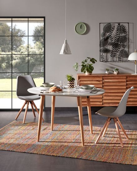 Стол раскладной Oakland белый овальный