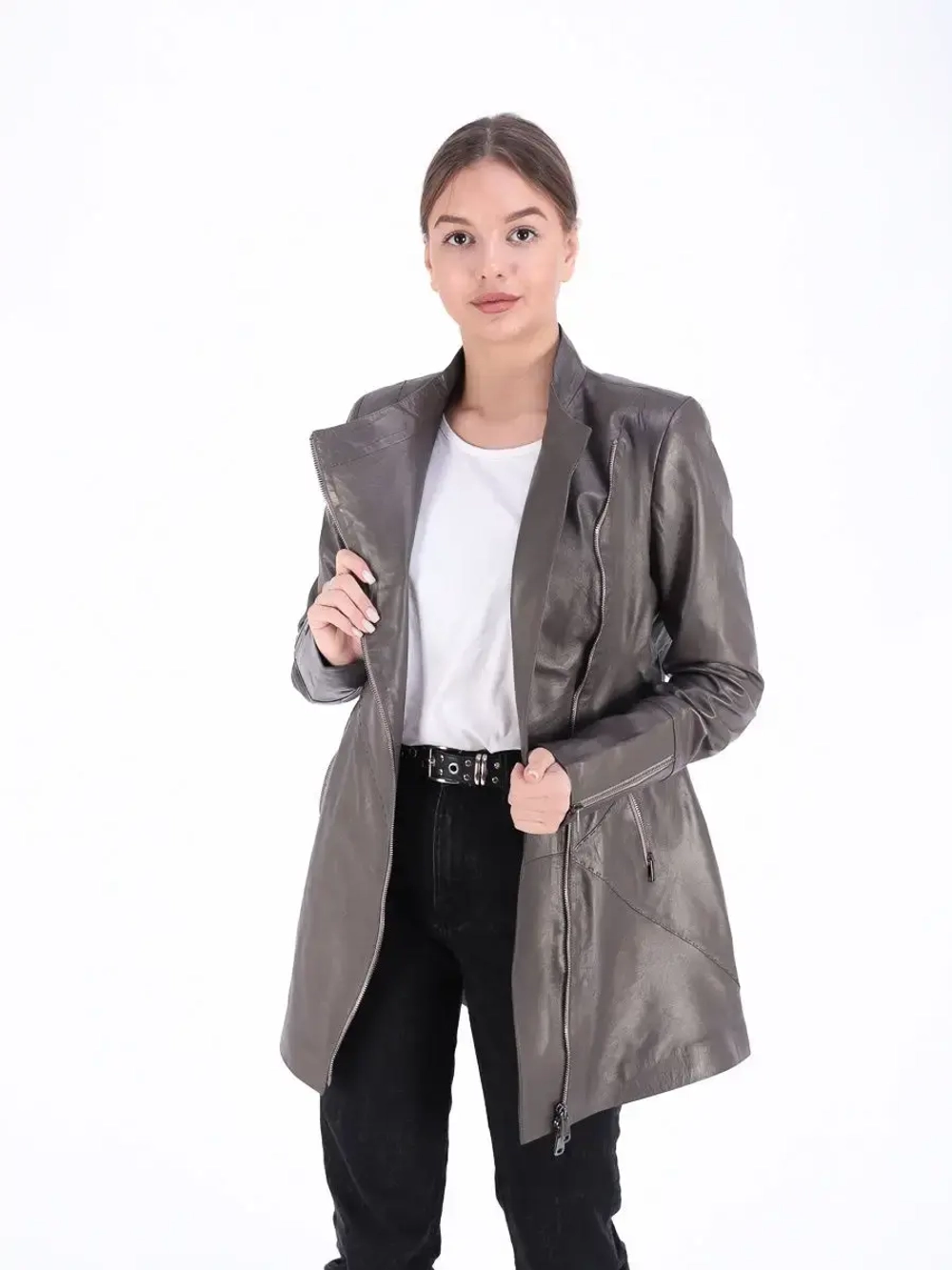 Плащ женский натуральная кожа, Турция