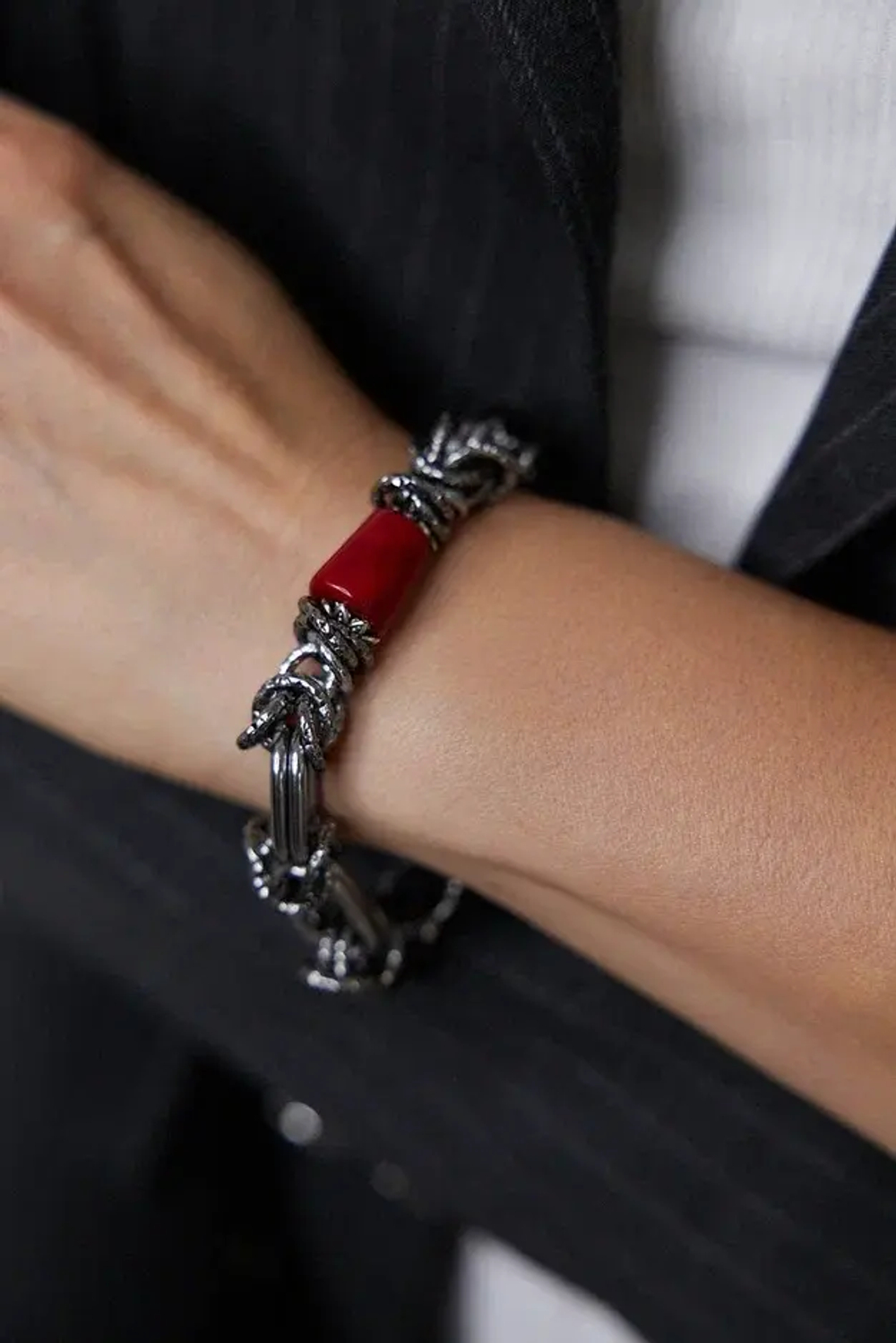 HMG 1131 Коралл Браслет Византия  арт.1390