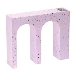 Ваза для цветов двойная acquedotto, 22 см, лиловая