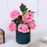 Ваза из пластика «Ивет» 10*10см цвет синий