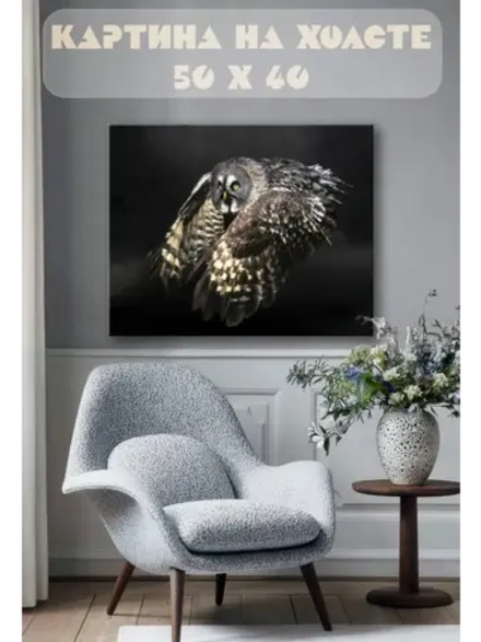 Картина на стену 40 X 50 Сова