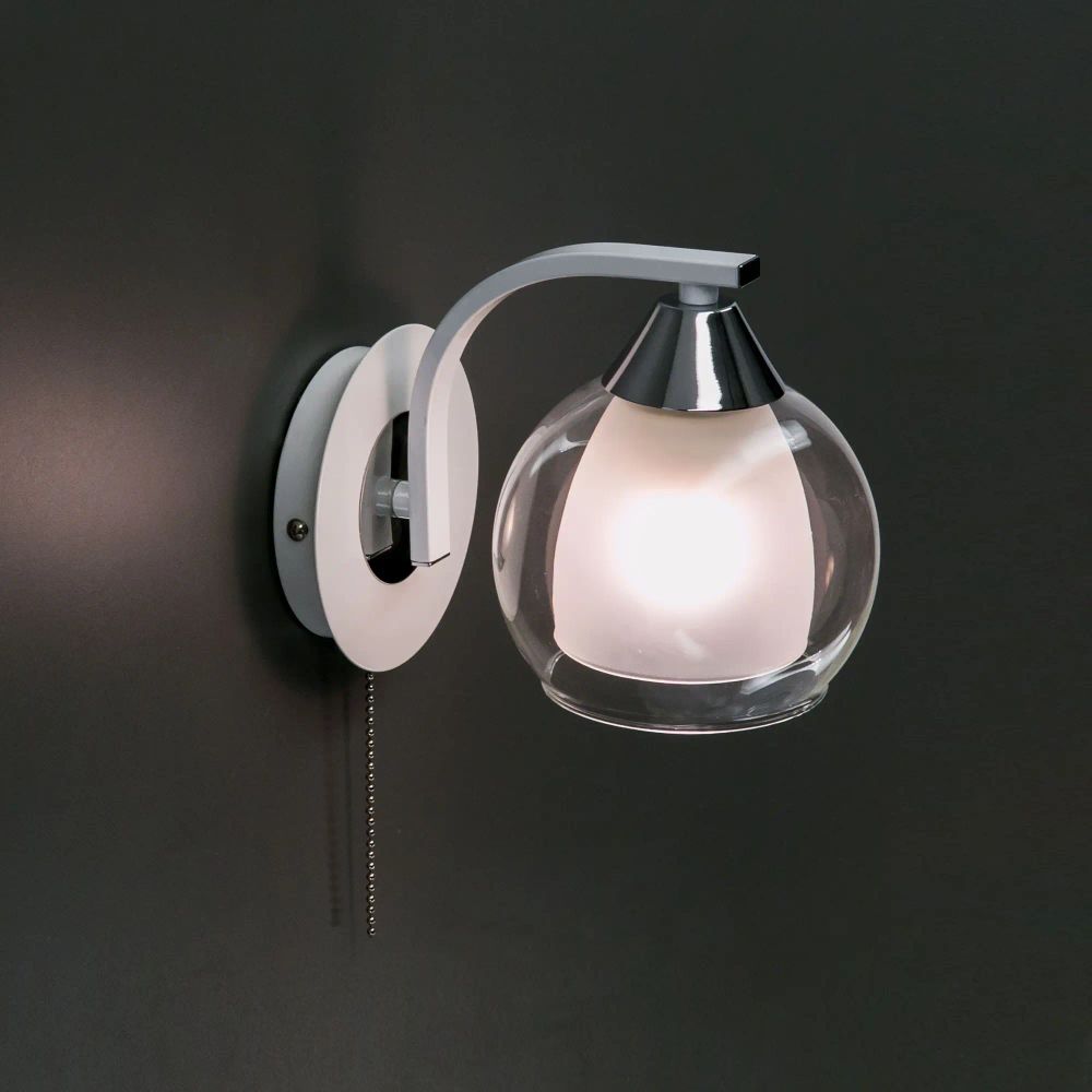 Citilux Кристи CL152310 Бра с выключателем Белое Хром