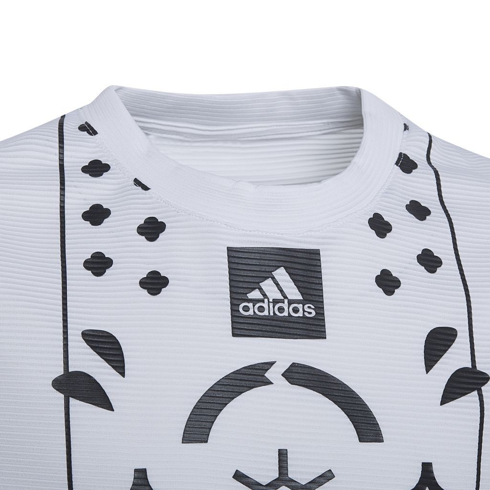 Футболка для мальчика теннисная Adidas Boys Club Tennis Tee - white/black