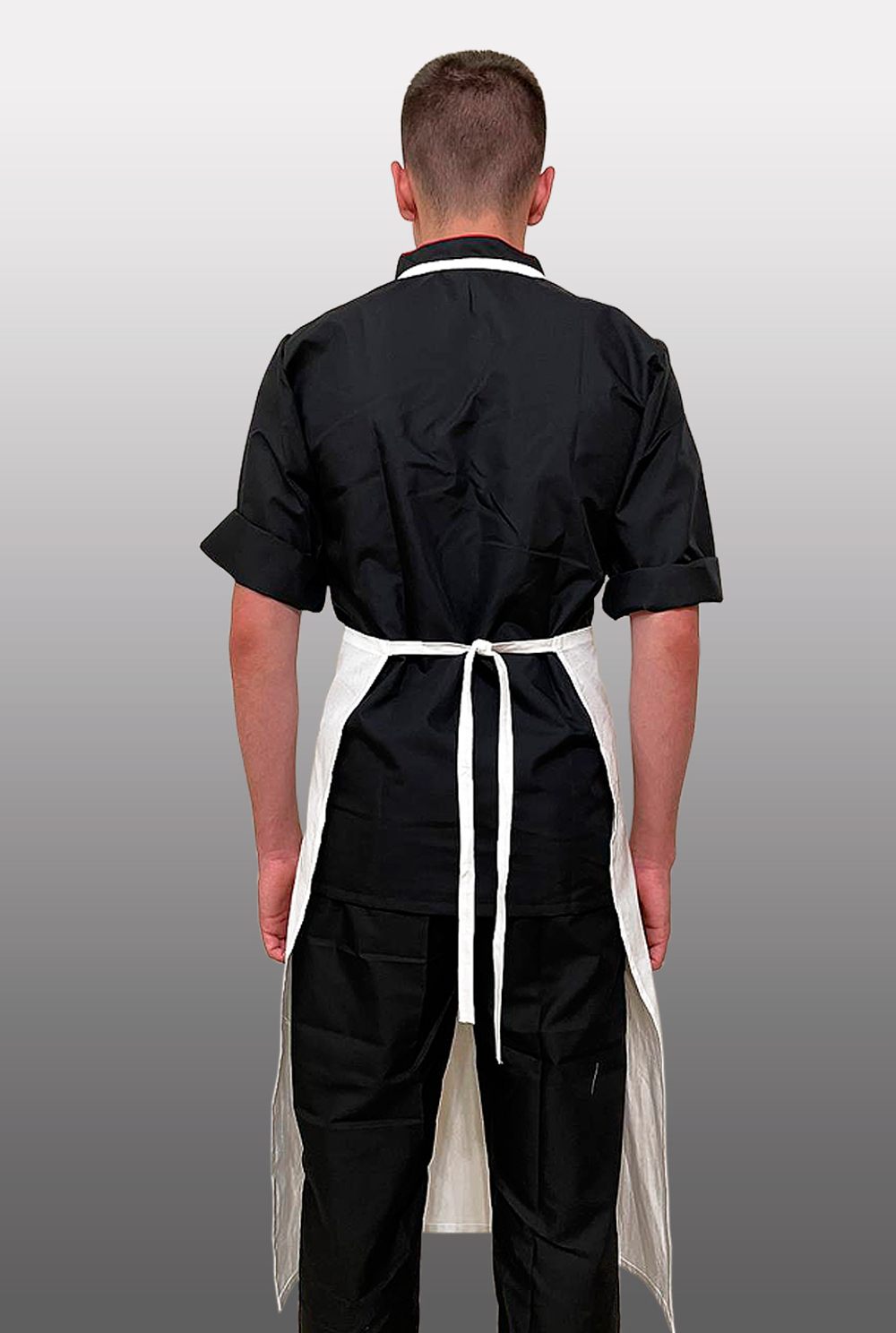 Фартук повара с грудкой (бязь) белый 100% хлопок