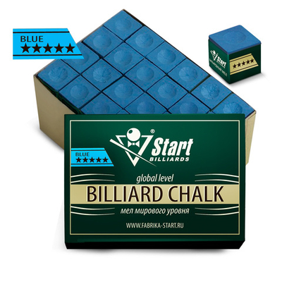 Мел Startbilliards 5 звезд синий (72шт)
