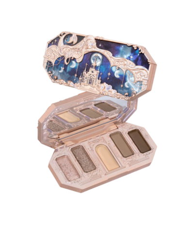 Flower Knows Moonlight Mermaid Five-Color Jewelry Eyeshadow Palette - 01 Stellar Sand