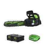 Аккумуляторная цепная пила Greenworks GD60CS252K5 (2 x 5 Ач, ЗУ) 2008907U2G