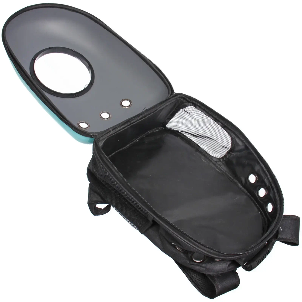 Рюкзак - переноска для животных «ЛЮБИМЫЙ БРО», цвет голубой, 30*29*42см/до 12кг (Пакет и Лейбл)