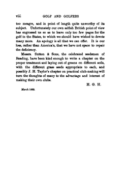 The Book of Golf and Golfers | Hutchinson Horace Gordon