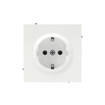 Розетка силовая, 2P+E, без з/ш, KANT, белая магнолия