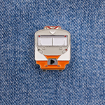 Значок электропоезд ЭД4М белый новая маска