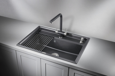 Granula KS-7301, ЧЁРНЫЙ  кухонная мойка, кварц