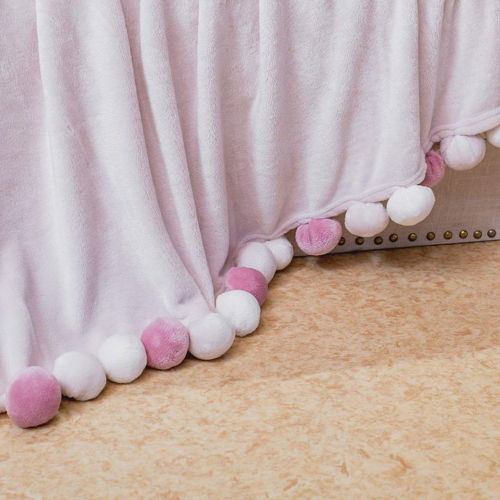 Плед 160x220 Sofi De MarkO Multi-ball пудра Китай детали