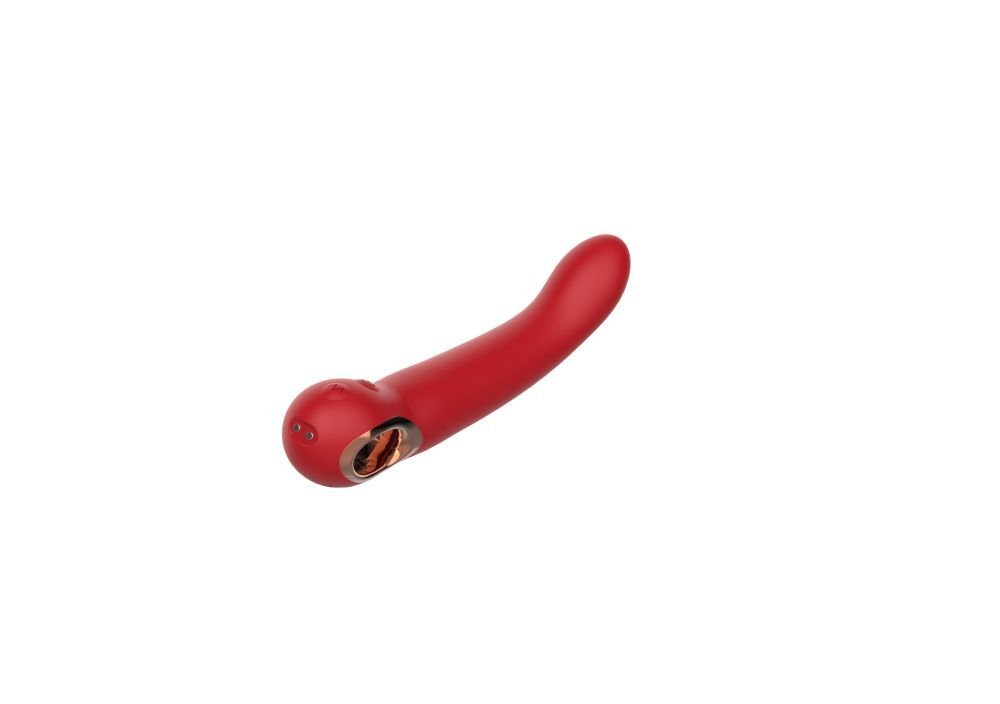 Вибратор для точки G Secwell SW3042red, изогнутый кончик, 22,1 см