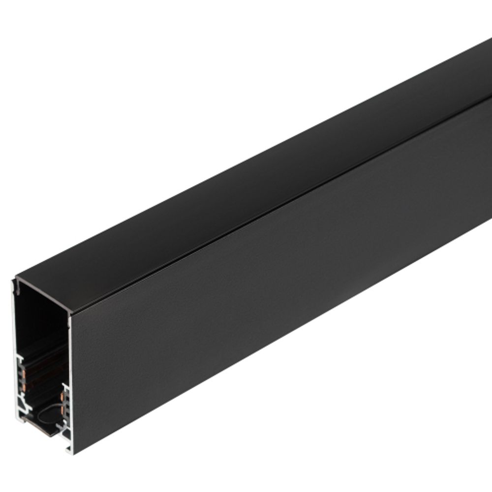 Магнитный трековый шинопровод ЭРА TRM-S20-200-B NOVA накладной 2м 48V черный | Магнитный шинопровод и аксессуары