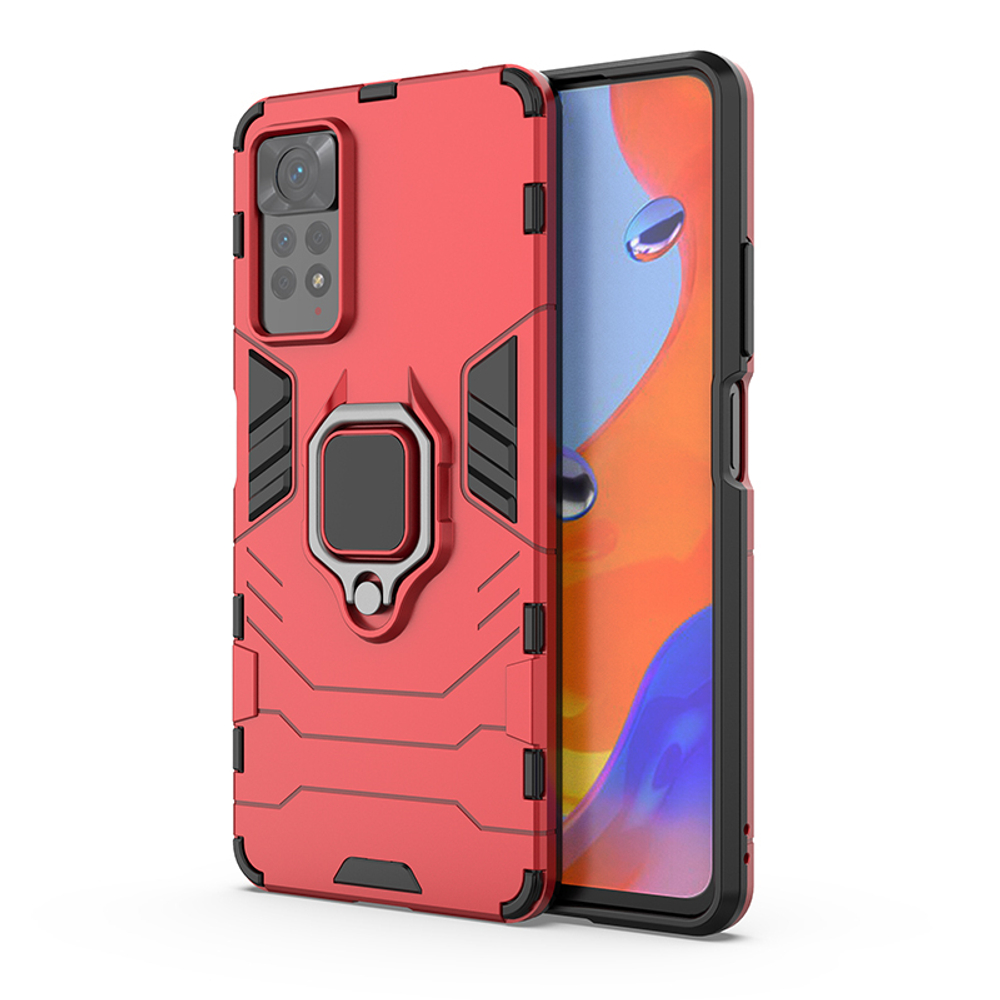 Противоударный чехол с кольцом Panther Case для Xiaomi Redmi Note 11 Pro+ 5G (global)