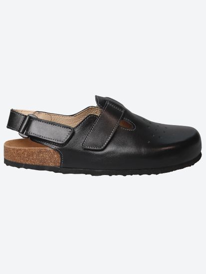 12 | "Branko's" Мужские медицинские сабо кожаные (черный)