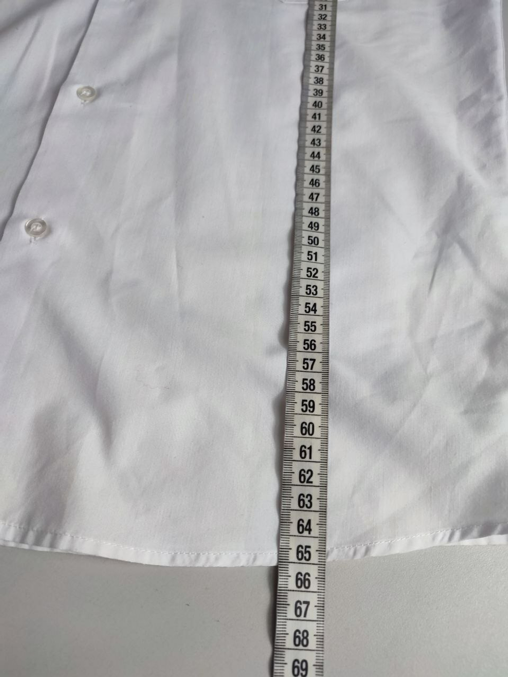 Рубашка хлопковая с коротким рукавом на 12-14 лет