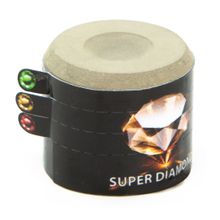 Мел «Super Diamond Grey Round» (серый) черная коробка, круглый