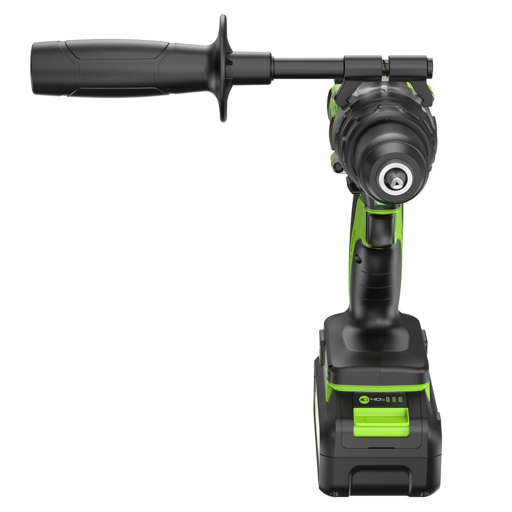 Дрель-шуруповерт ударная акк. Greenworks GD24DD140, 24V,б/щет,70/140Нм,Anti-kickback,1x4Ач,ЗУ,кор (3707607CUB)