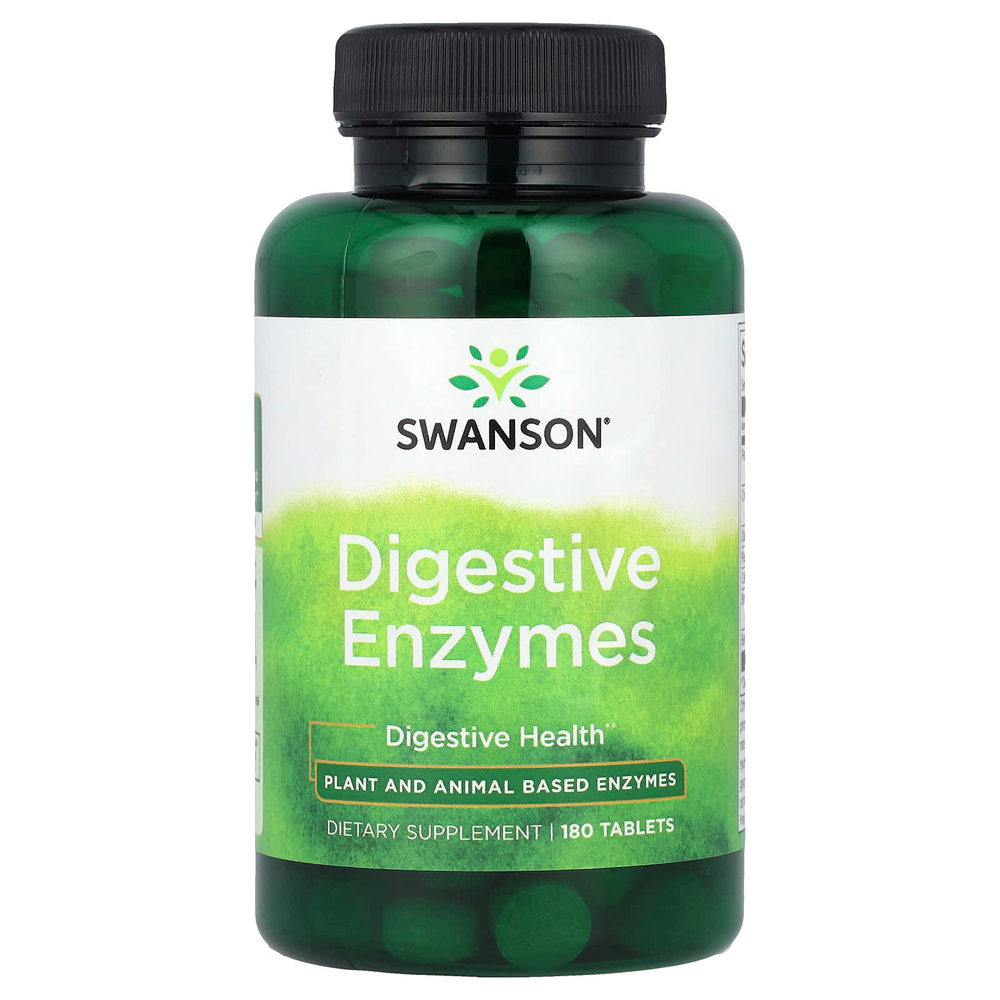 Swanson Vitamins, Пищеварительные ферменты, 180 таблеток