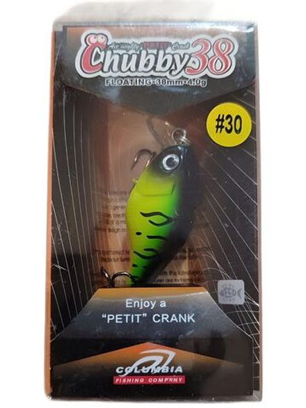 Воблер Columbia Chubby 38F цвет 30 для ловли жереха, голавля, форели и язя