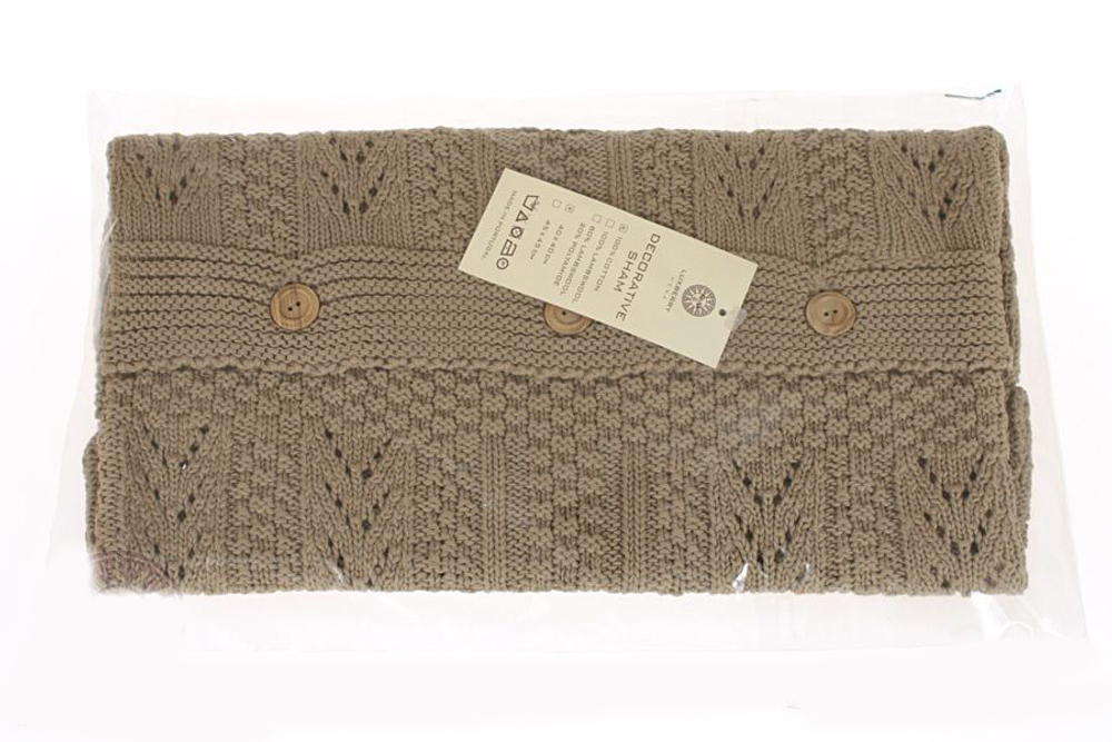 Элитная наволочка декоративная Imperio 1 табачная от Luxberry упаковка