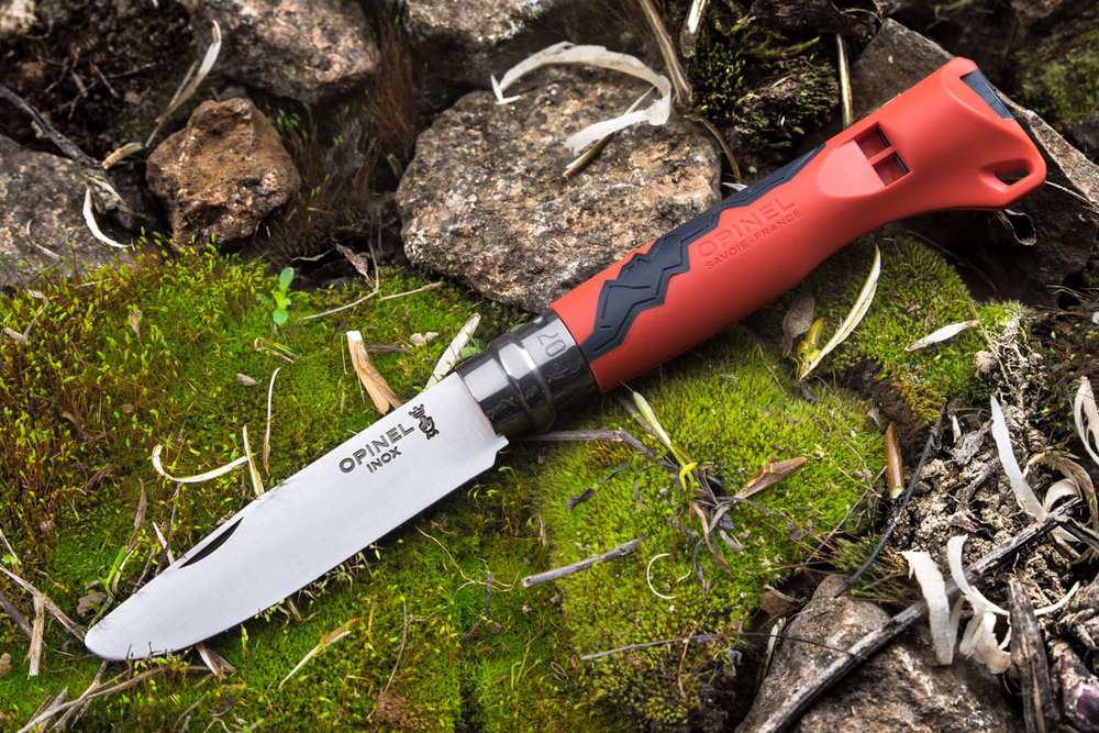 Нож Opinel №7 Outdoor Junior, нержавеющая сталь,  красный