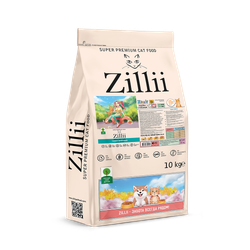 Сухой корм для кошек ZILLII Skin & Coat Care с индейкой и ягненком для здоровья кожи и шерсти 10 кг