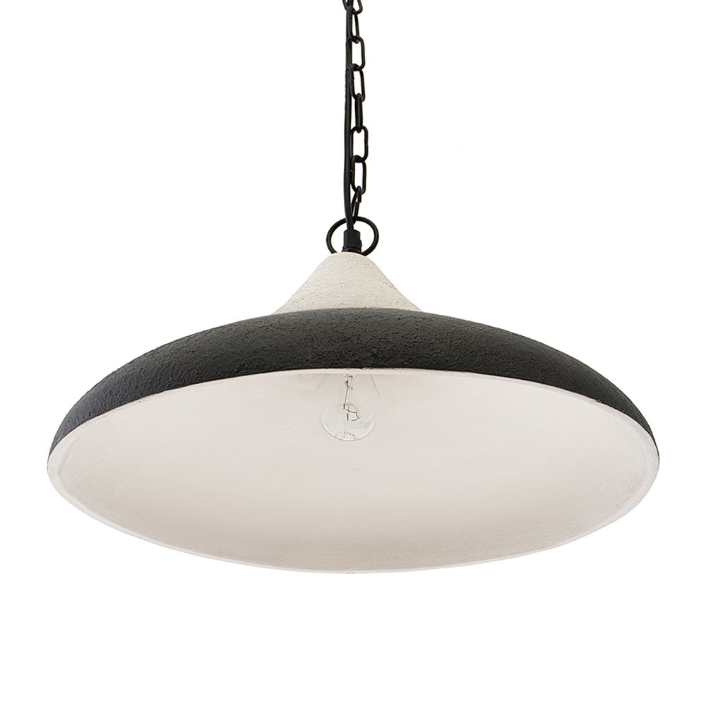 Светильник подвесной Sustainable collection, Ø44х19 см, черный/белый